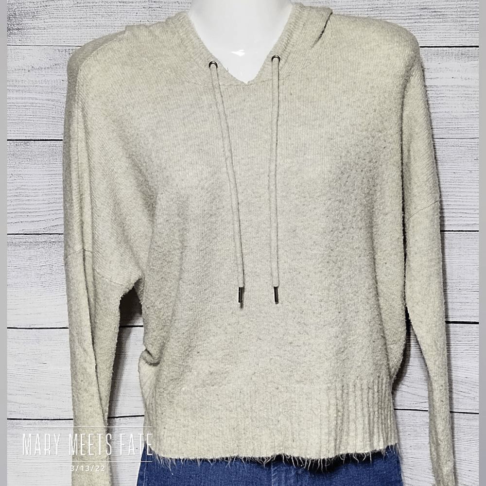 American Eagle Oversized Hooded Sweater Oatmeal Size XS